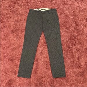 Stylish Black Patterned Chinos